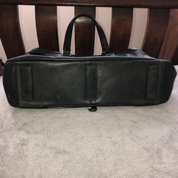 TUMI Beacon Hill Black Leather Padded Laptop Briefcase with Strap #068560 - Picture 7 of 12